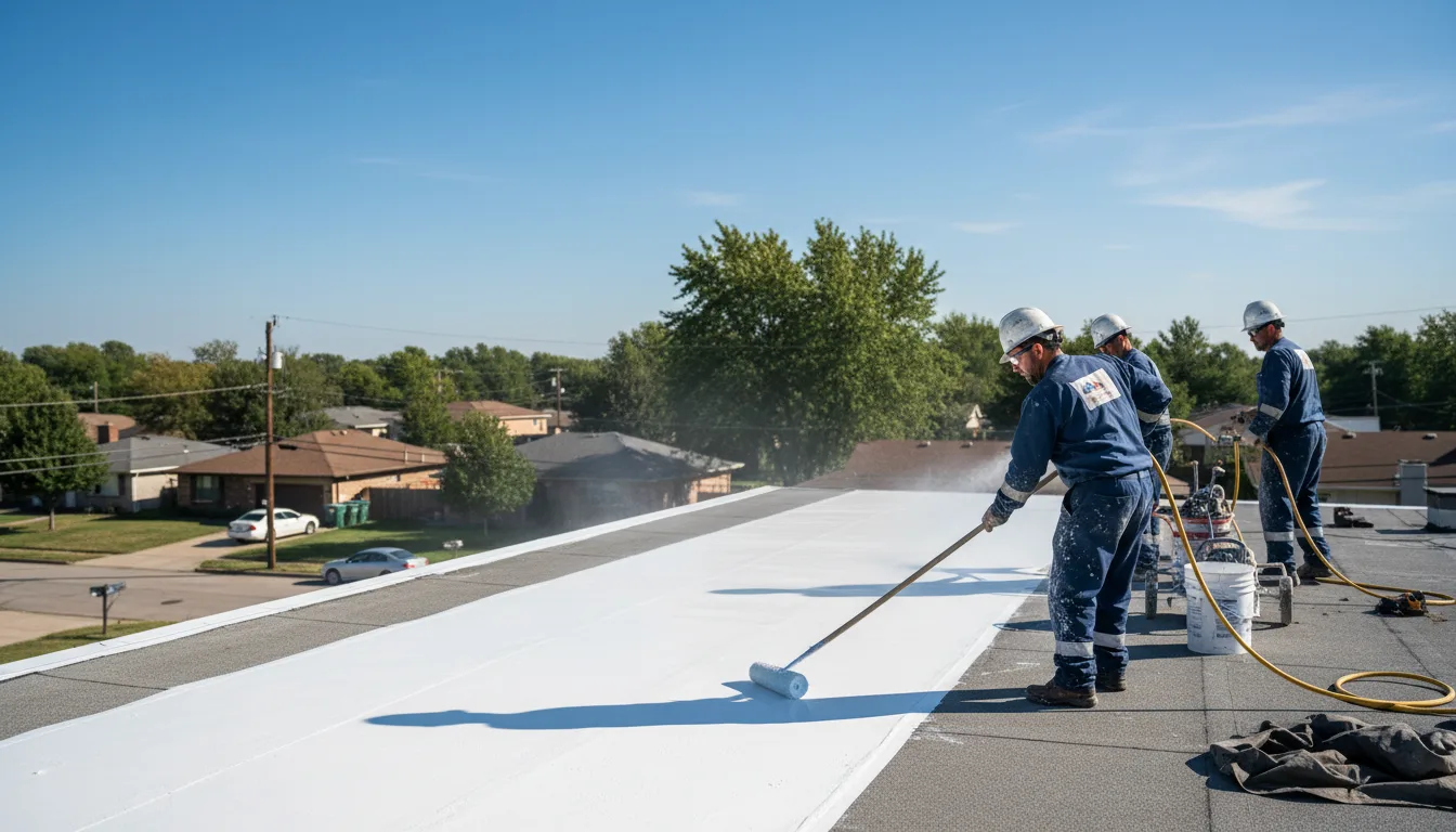Commercial roof coating in Seiling, OK near me